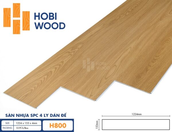 Sàn Nhựa Hobi Wood 4mm – H800