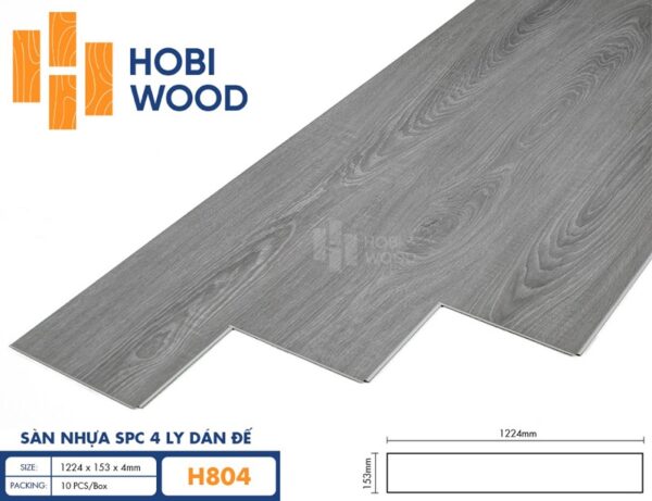 Sàn Nhựa Hobi Wood 4mm – H804