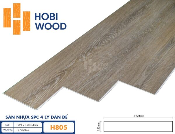 Sàn Nhựa Hobi Wood 4mm – H805
